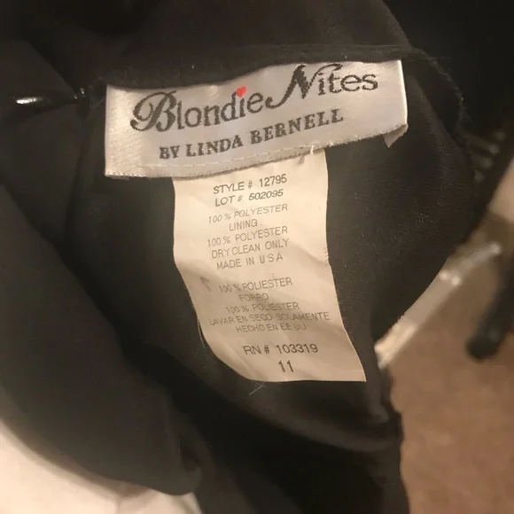 Black sheer halter asymmetrical dress - Picture 7 of 7